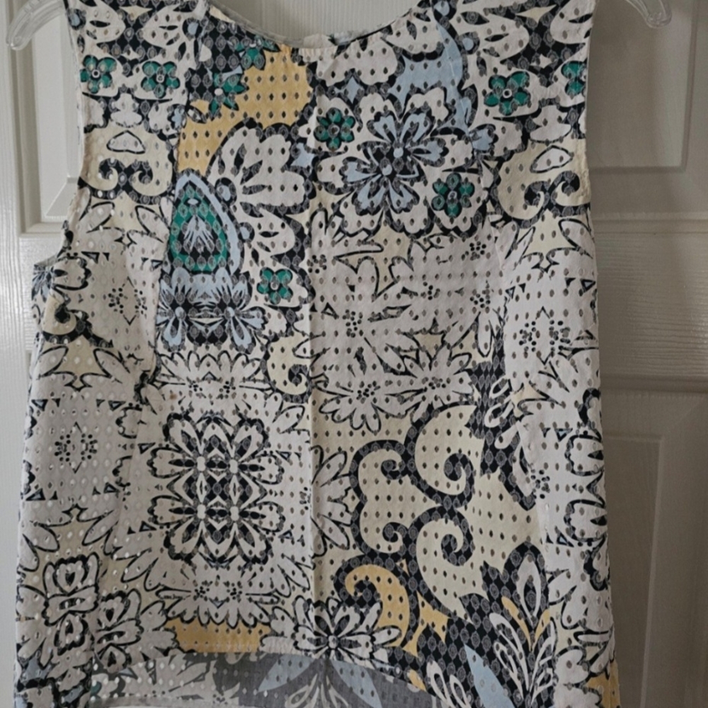 Zara Floral Sleeveless Top - Multicolor